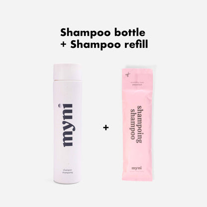 Shampoo powder bottle + Free Refill